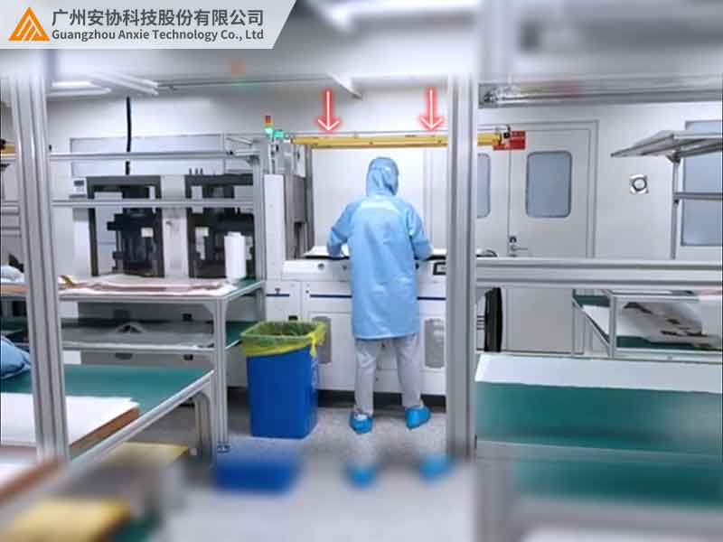 无尘车间的单边漫反射光幕应用