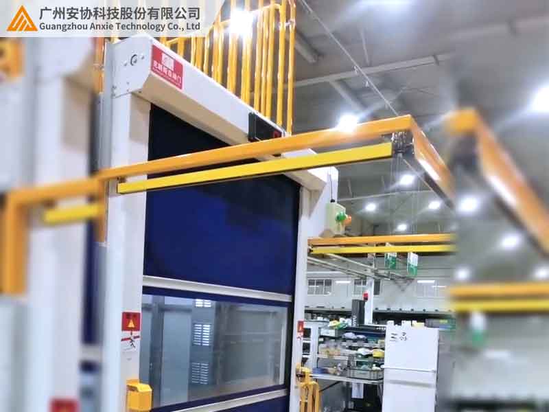 生产车间的自动门漫反射光幕选型及安装案例.jpg
