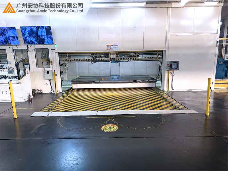 生产车间的滑轨区域人员安全防护光幕