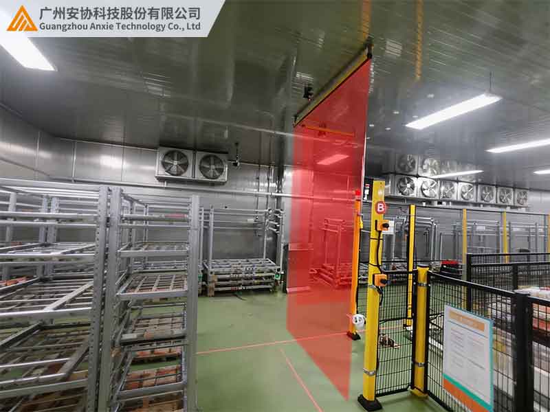 垂直往下检测部署单边光栅筑牢安全防线