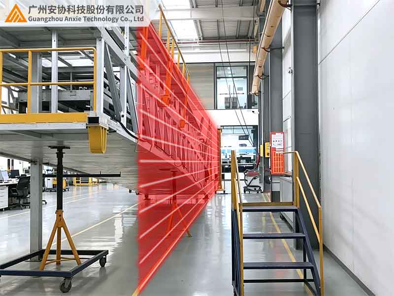 强光环境实测安全光栅最大对射距离变化