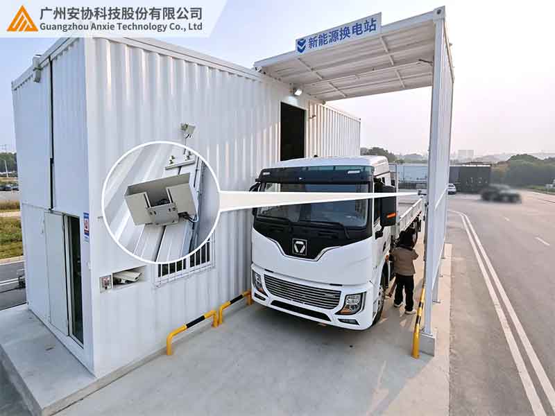 港口重卡换电站雷达识别多车型车辆轮廓