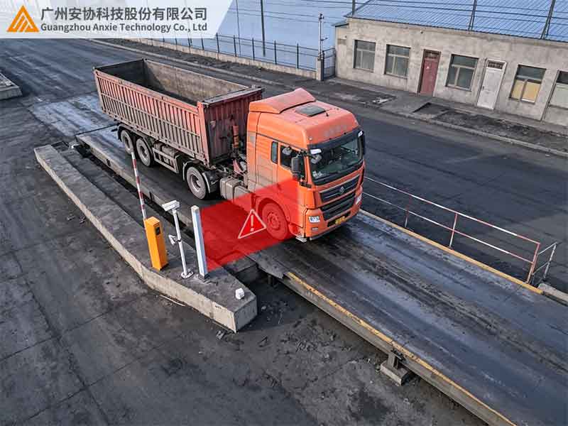 港口盐雾环境防腐光幕检测地磅车道车辆