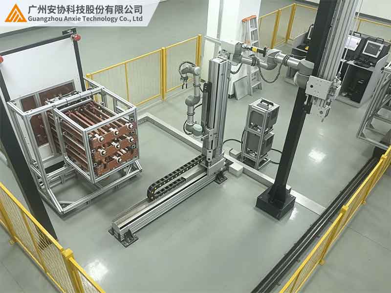 单边光幕如何联动测试机器人安全停机