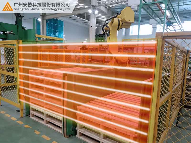 安全光栅信号怎么对接码垛机器人控制柜